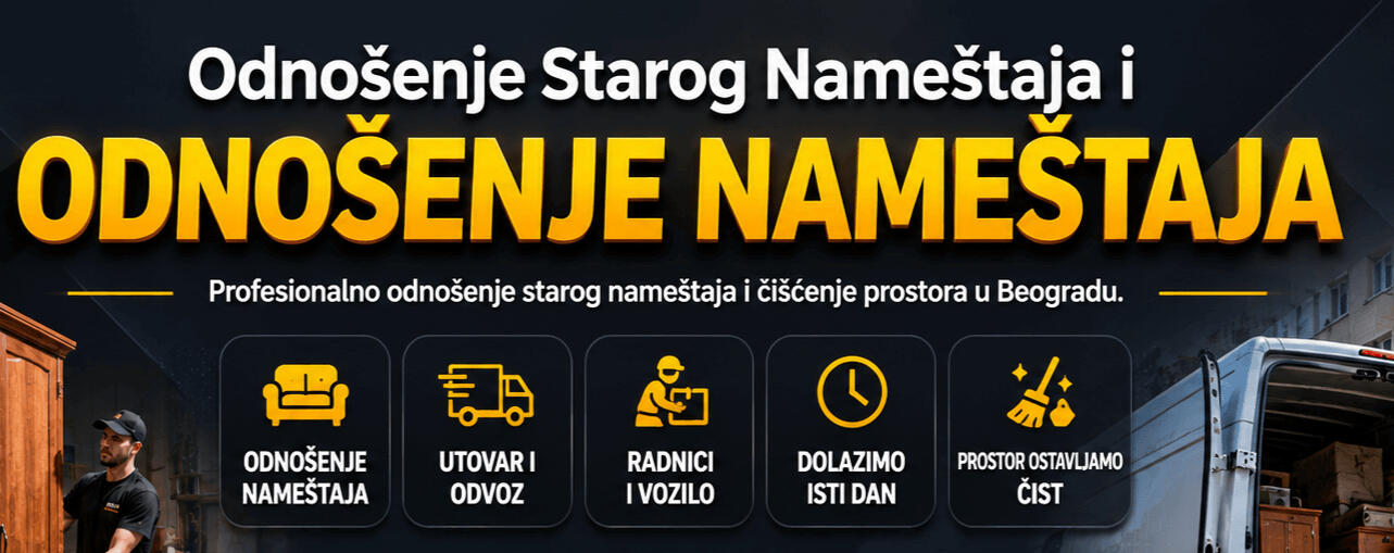 Odnošenje starog nameštaja Beograd